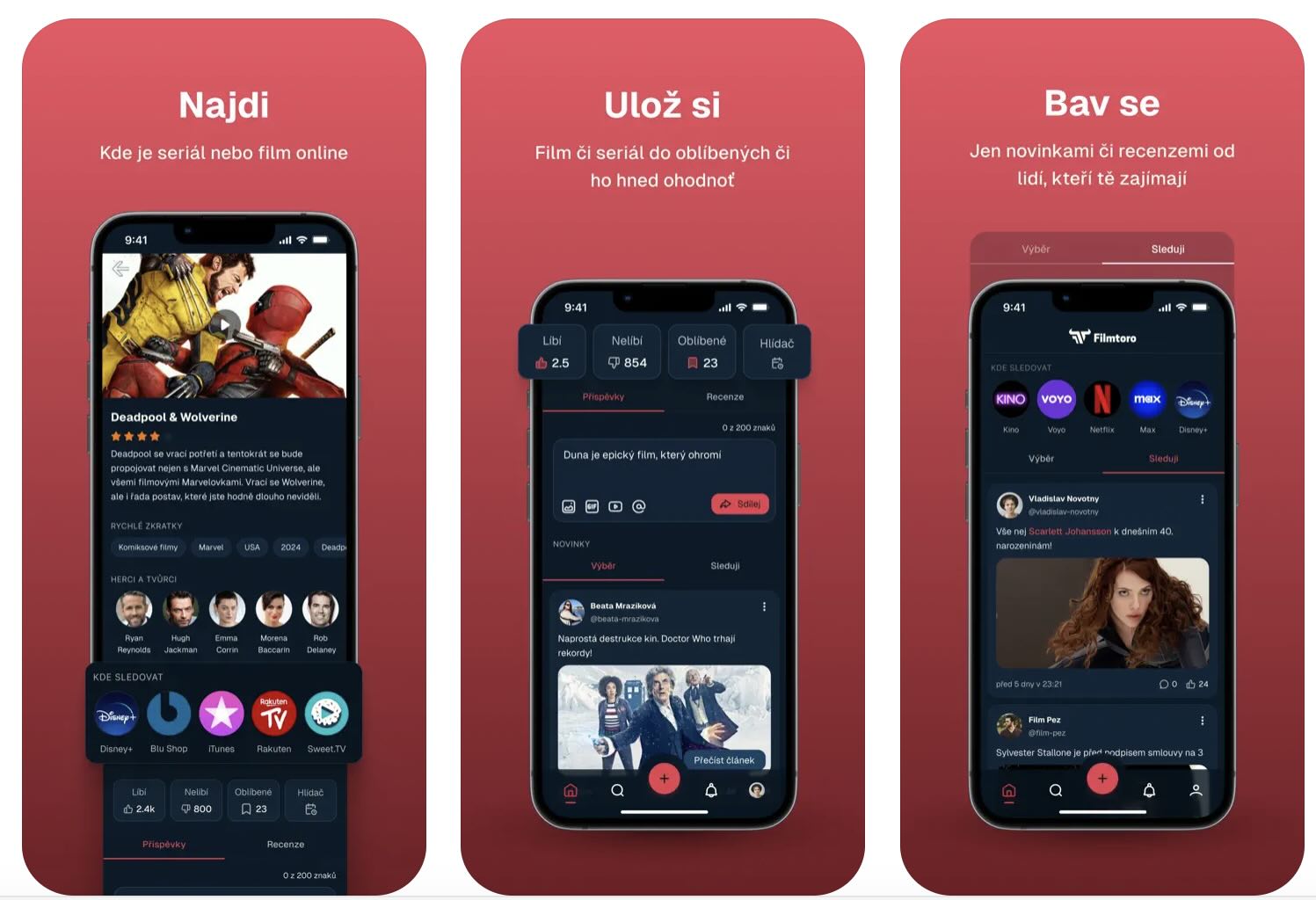 Máme novou mobilní aplikaci - sdílejte vaše filmové postřehy s námi