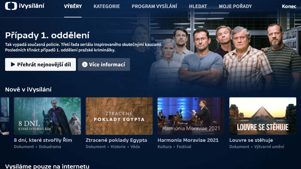 Spouštění streamovacích služeb