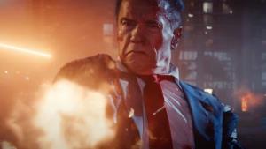 Schwarzenegger na dinosaurovi válčí s Hitlerem. Šílený trailer láká na nářez, na který se čeká 10 let