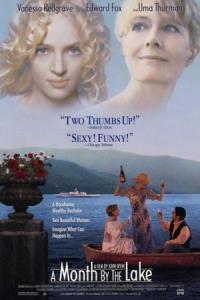 Měsíc u jezera plakát