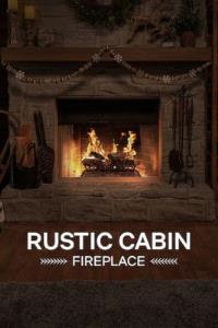 Rustic Cabin Fireplace plakát