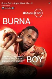 Apple Music Live: Burna Boy