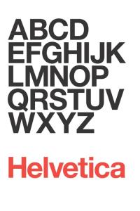 Helvetica plakát