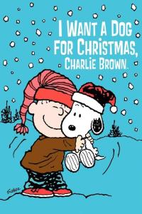 I Want a Dog for Christmas, Charlie Brown plakát