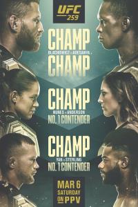 UFC 259: Blachowicz vs. Adesanya plakát