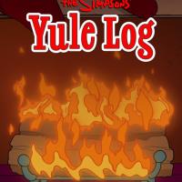 The Simpsons Yule Log